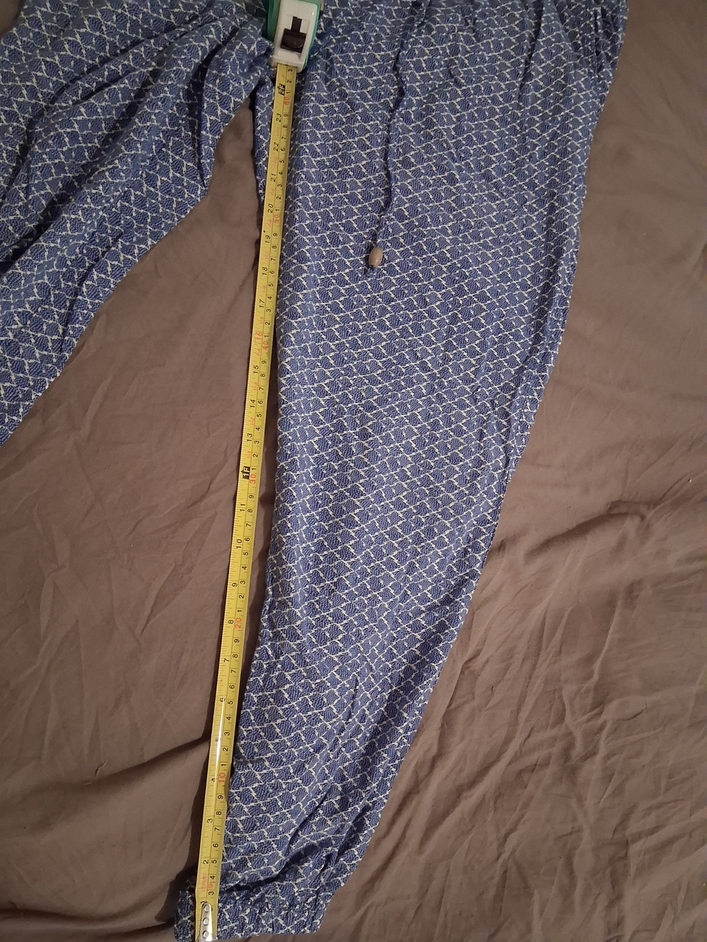 Old Navy Blue Pattern Drawstring Joggers - Picture 2 of 9